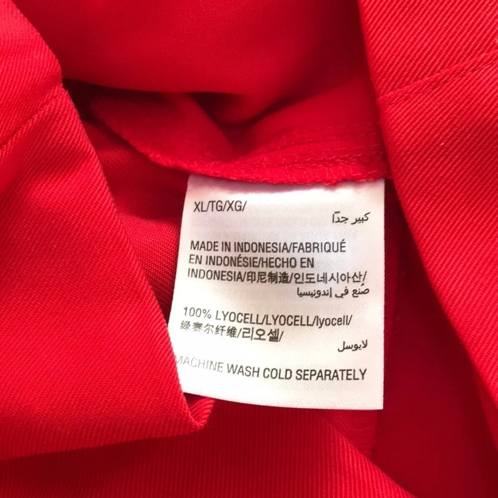 NWT! MAISON JULES Size XL red shorts